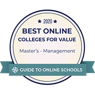 BEST ONLINE COLLEGE 2020 FOR VALUE IN MASTER